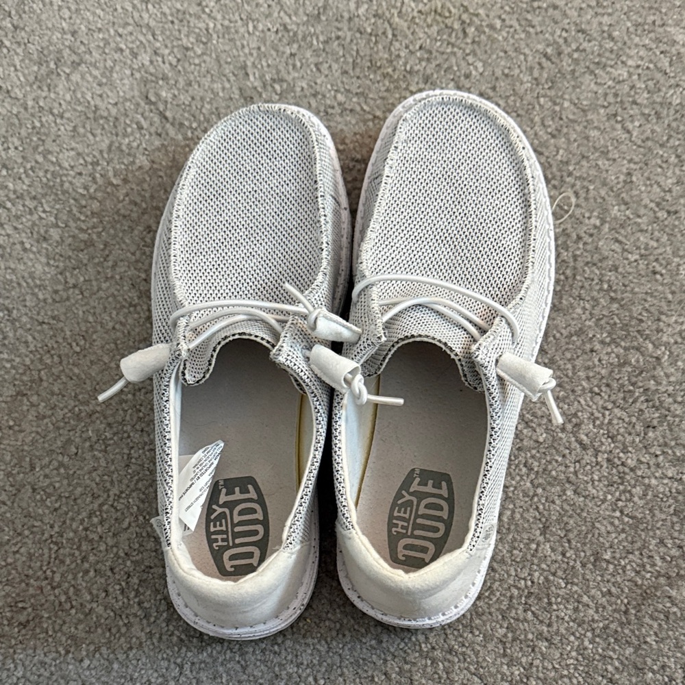 Hey Dude Kids' Light Gray Moccasins